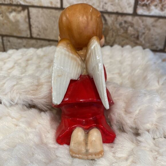 Vintage Christmas Angel Figure Mid Century Modern Bone China - Picture 6 of 8